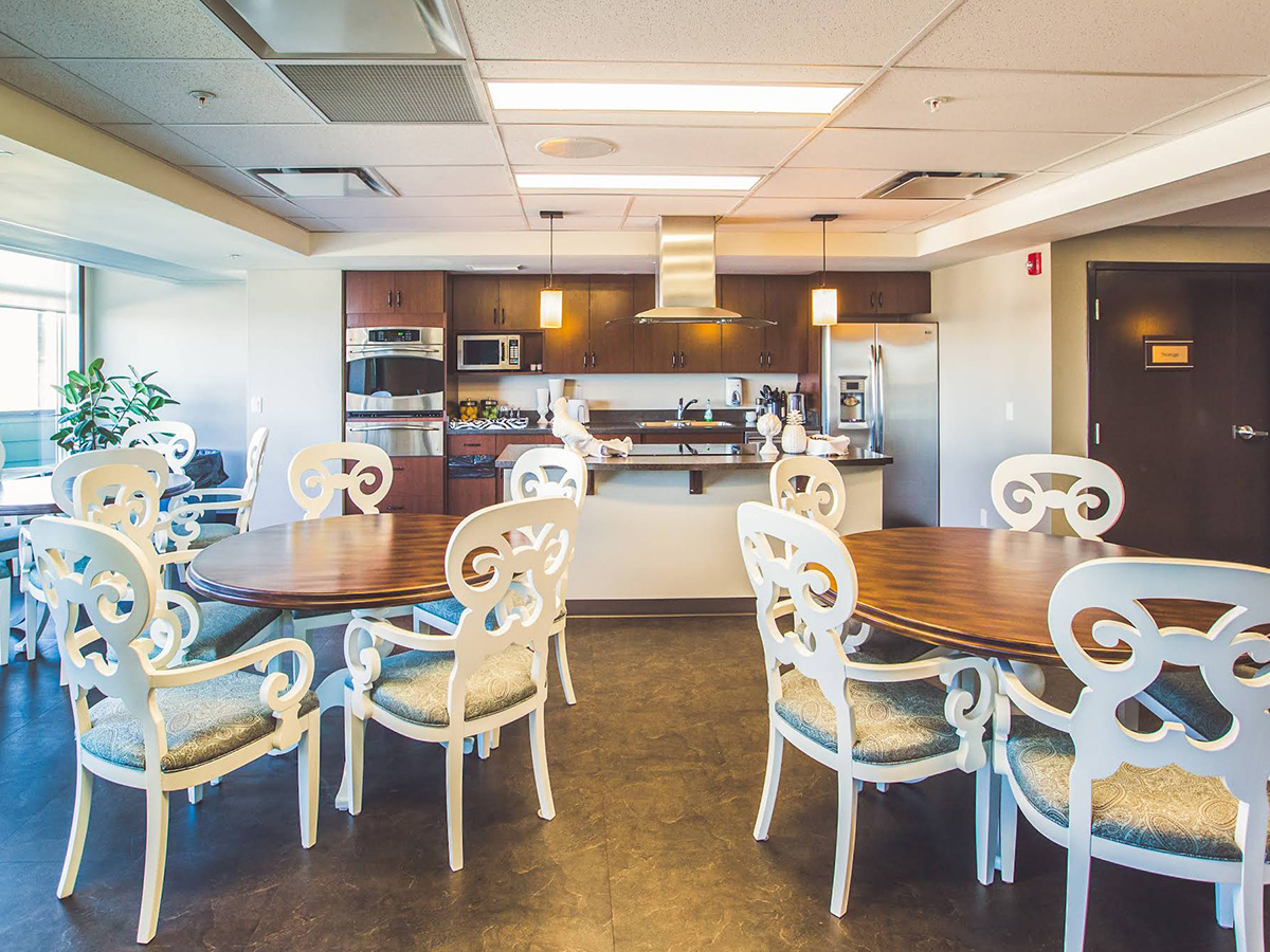 Bistro dining area at Rocky Ridge Retirement Community